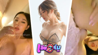 nimtharin น้องนิ่ม ไลฟ์โชว์เสียว กับชุดนอนลายลูกไม้สีชมพู